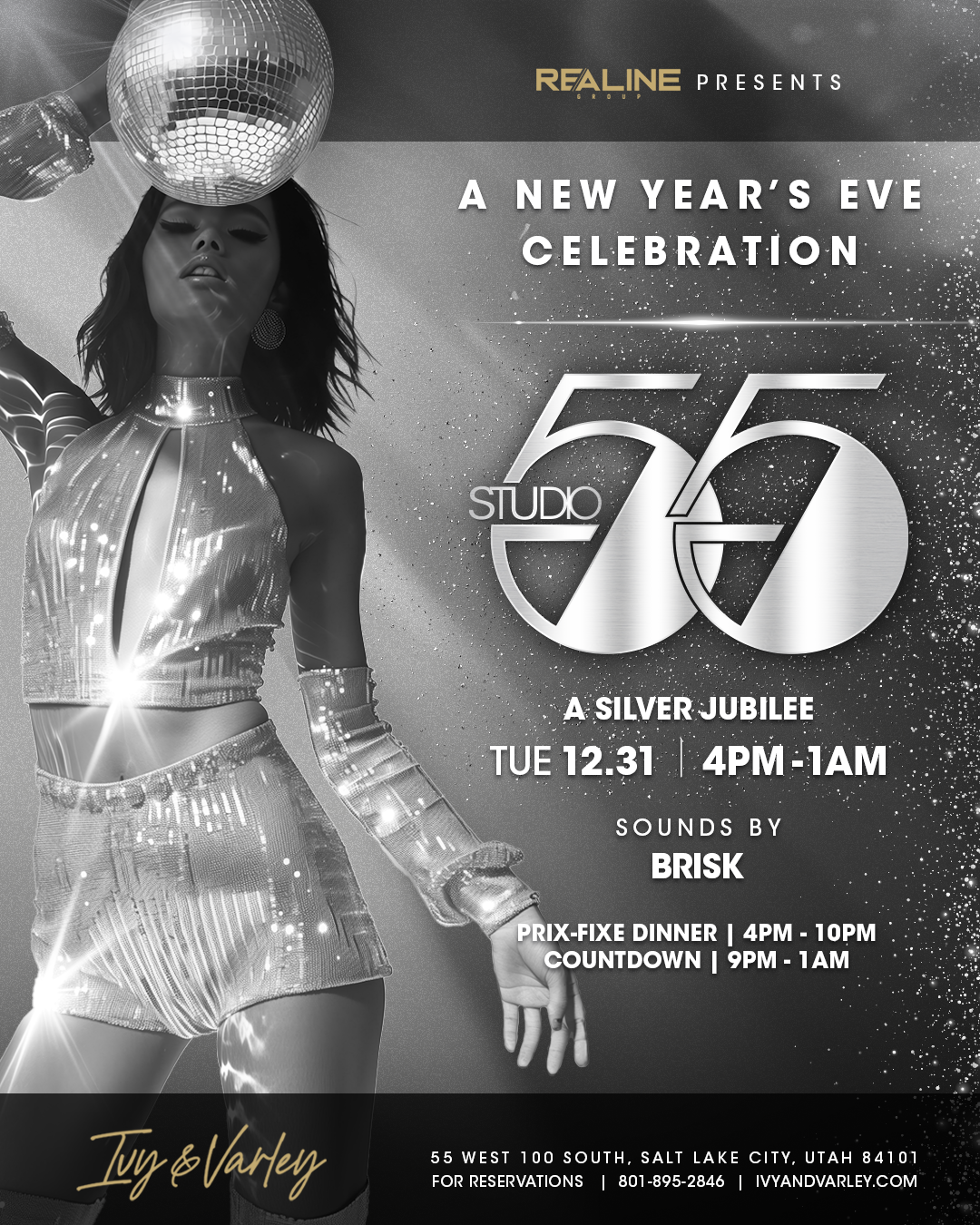 Studio 55 NYE at Ivy & Varley